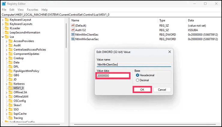 4-Registry-Editor-NtlmMinClientSec