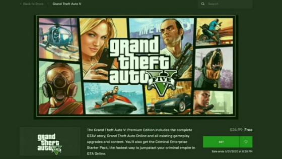 GTA V is now Availible Free for Pc Gamers by Epic Games