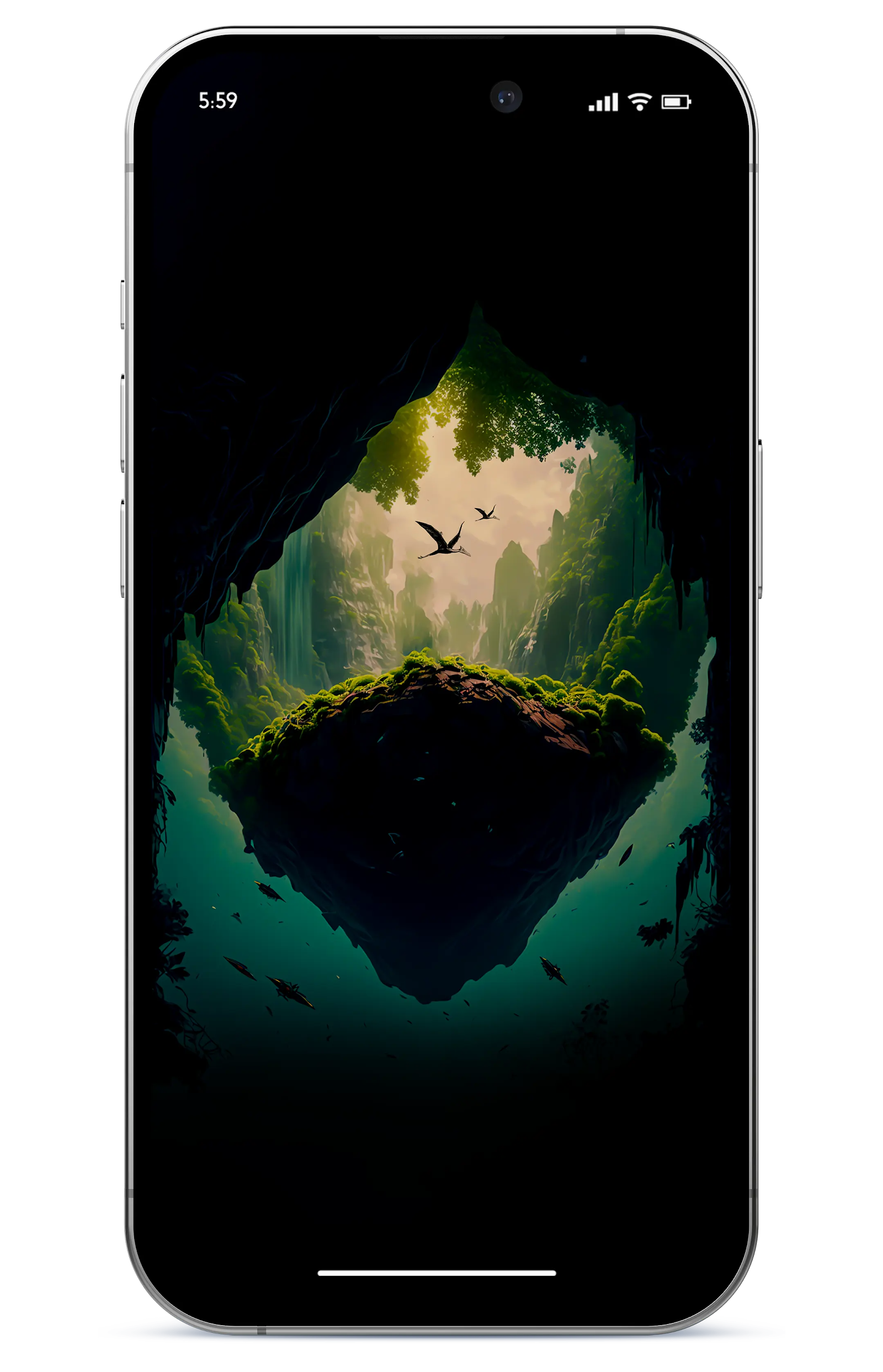 beautiful-4k-black-oled-ai-generated-wallpaper-for-phone-the-hidden-world