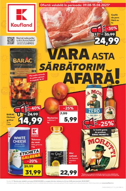 Kaufland Promotii + Catalog - Brosura 9-15.08.08 2023 → 500 x100 lei | Promotii Kaufland Card