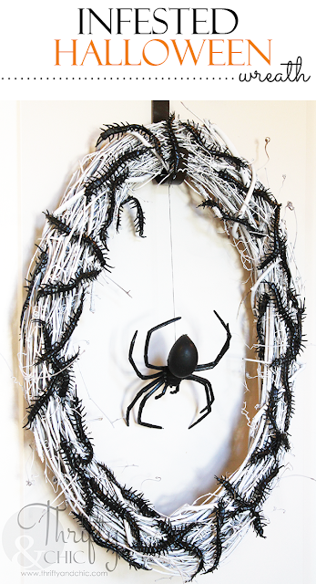 http://www.thriftyandchic.com/2015/10/diy-infested-halloween-wreath.html