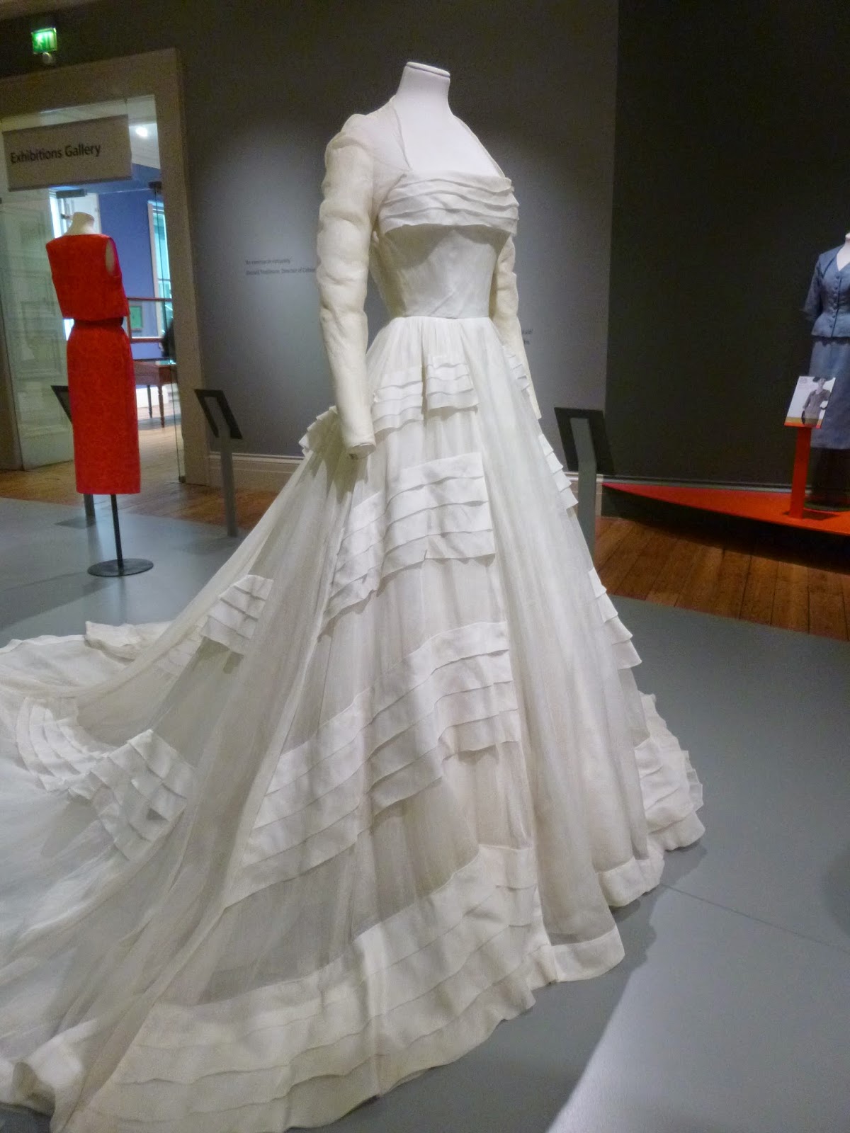 Cotton organdy wedding dress