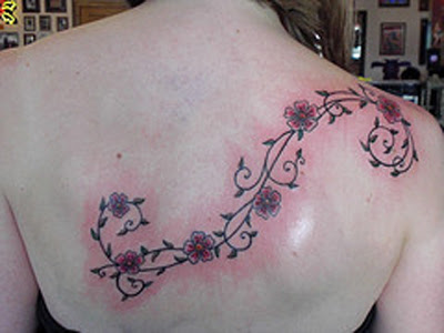 The Women Like to go mostly with flower tattoo design Vine Tattoo Designs