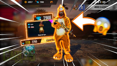 COMO GANHAR O PACOTE DO DINO TIGRE E + DE 1000 DIAMANTES DE GRAÇA NO FREE FIRE!!