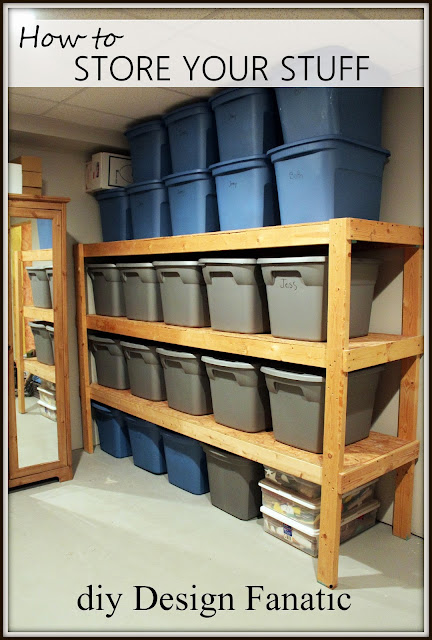 diy Design Fanatic: DIY STORAGE~ HOW TO STORE YOUR STUFF