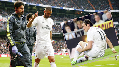 Bộ ba Bale-Benzema-Ronaldo của Real lại tan tác