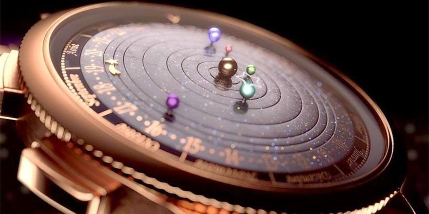 24 Of The Most Creative Watches Ever -Astronomical Watch Accurately Shows The Solar System’s Movements On Your Wrist