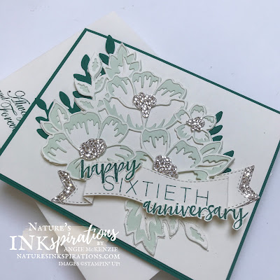 Weekly Digest #33 | Week Ending September 11, 2021 | Nature's INKspirations by Angie McKenzie for Stamping INKspirations Blog Hop; Click READ or VISIT to go to my blog for details!  Featuring the Many Layered Blossoms Dies, Floral Heart Dies, Be Dazzling Designer Series Paper (Sale-a-Bration), Milestone Moments Stamp Set (retired) and So Sentimental Stamp Set (retired) by Stampin' Up!® to create a 60th anniversary card; #anniversarycard #manylayeredblossoms #floralheart #bedazzling #milestonemoments #sosentimental #60yearsofmarriage #stampinginkspirationsbloghop #naturesinkspirations #diamondanniversary #lifetimecelebrations #handmadecards #specialenvelopes