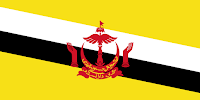 Logo Gambar Bendera Negara Brunei Darussalam PNG JPG ukuran 200 px