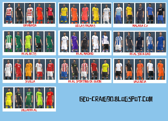 PES 2017 LaLiga Santander Kitpack 2016/17