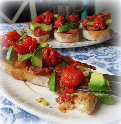 Tomato, Avocado & Pancetta on Toast