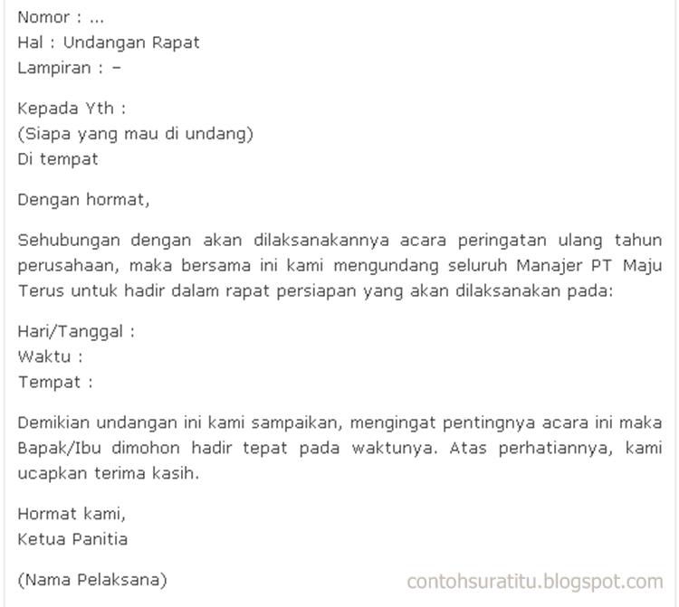 Contoh Surat, Contoh Surat Cinta, Contoh Surat Izin, Contoh Surat Kuasa, Contoh Surat Undangan Rapat, Contoh Surat Resmi