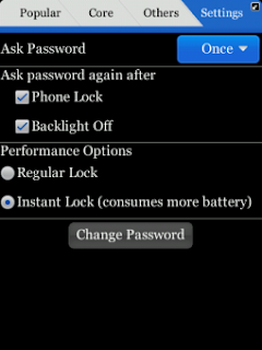 Lock Apps v3.6 for BlackBerry