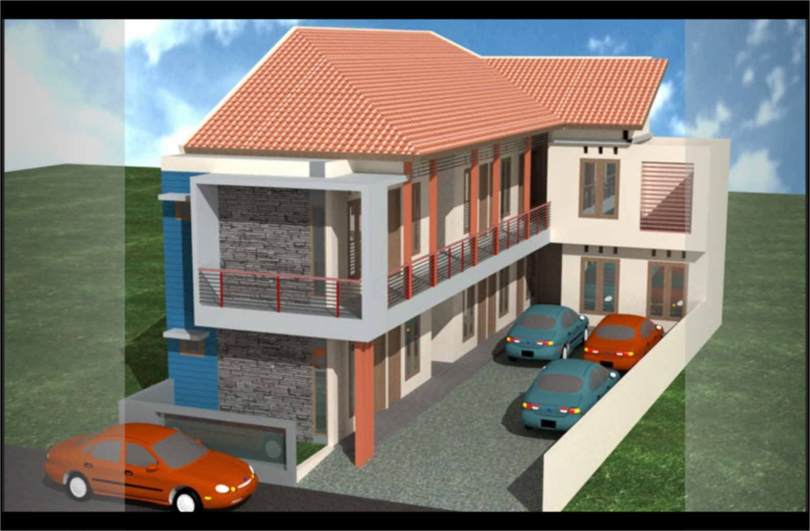 Model Rumah  Minimalis Bentuk  L  Jasa Renovasi Kontraktor 