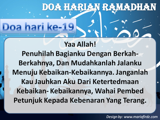 Doa Hari Ke-19