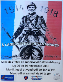 LANEUVEVILLE-DEVANT-NANCY (54) - Exposition "1914-1918 à Laneuveville-devant-Nancy" (6-10 nov. 2018)