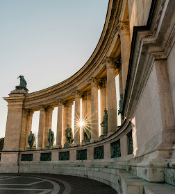 Heroes square in Budapest