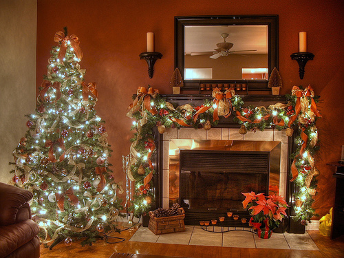 Christmas Kitchen Window