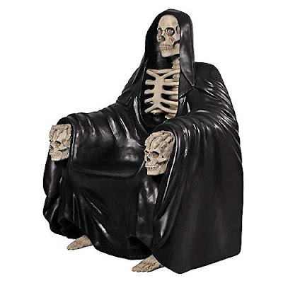 Halloween Seat of Death Grim Reaper Throne Arm Chair By Design Toscano