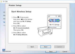 Start printing using wireless network