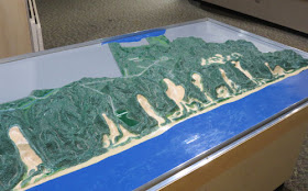 Hoffmaster State Park relief model of the dune blowouts