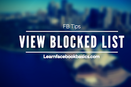 View Your Blocked Facebook List and Unblock Friends