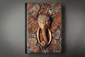04-Majestic-Elephant-Aniko-Kolesnikova-Polymer-Clay-Book-Diary-and-Electronics-Cover-www-designstack-co