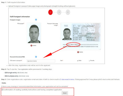 申辦越南電子簽證