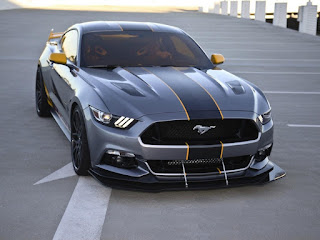 This image shows Ford Mustang which was launched at Auto Expo 2016