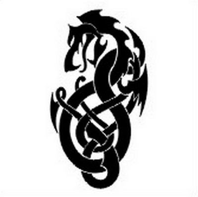 Tribal Dragon Tattoos Design