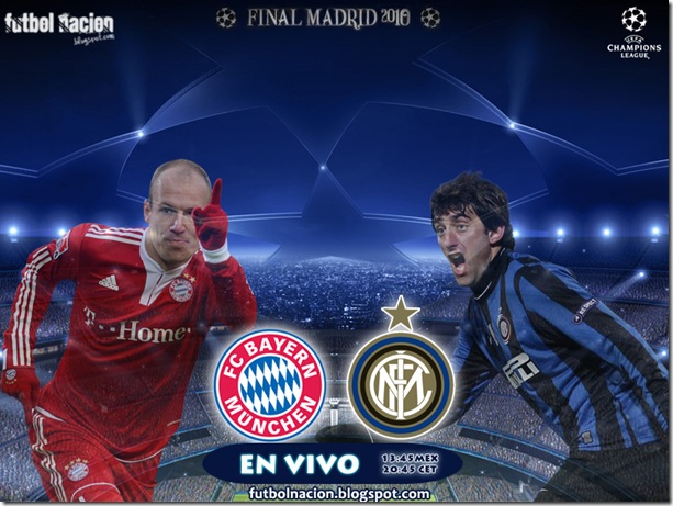 final uefa champions league en vivo bayern vs inter