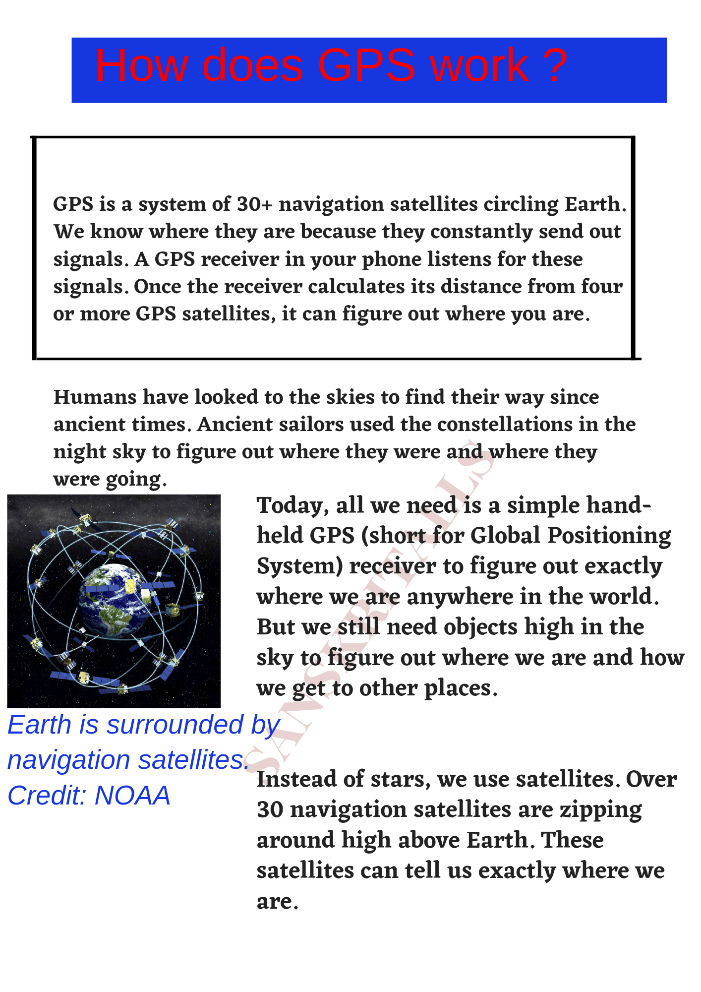 How does GPS work ? |sanskritalls