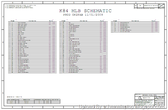 Apple Macbook A1342 (MLB K84) Macbook Unibody 13inch Laptop Schematics