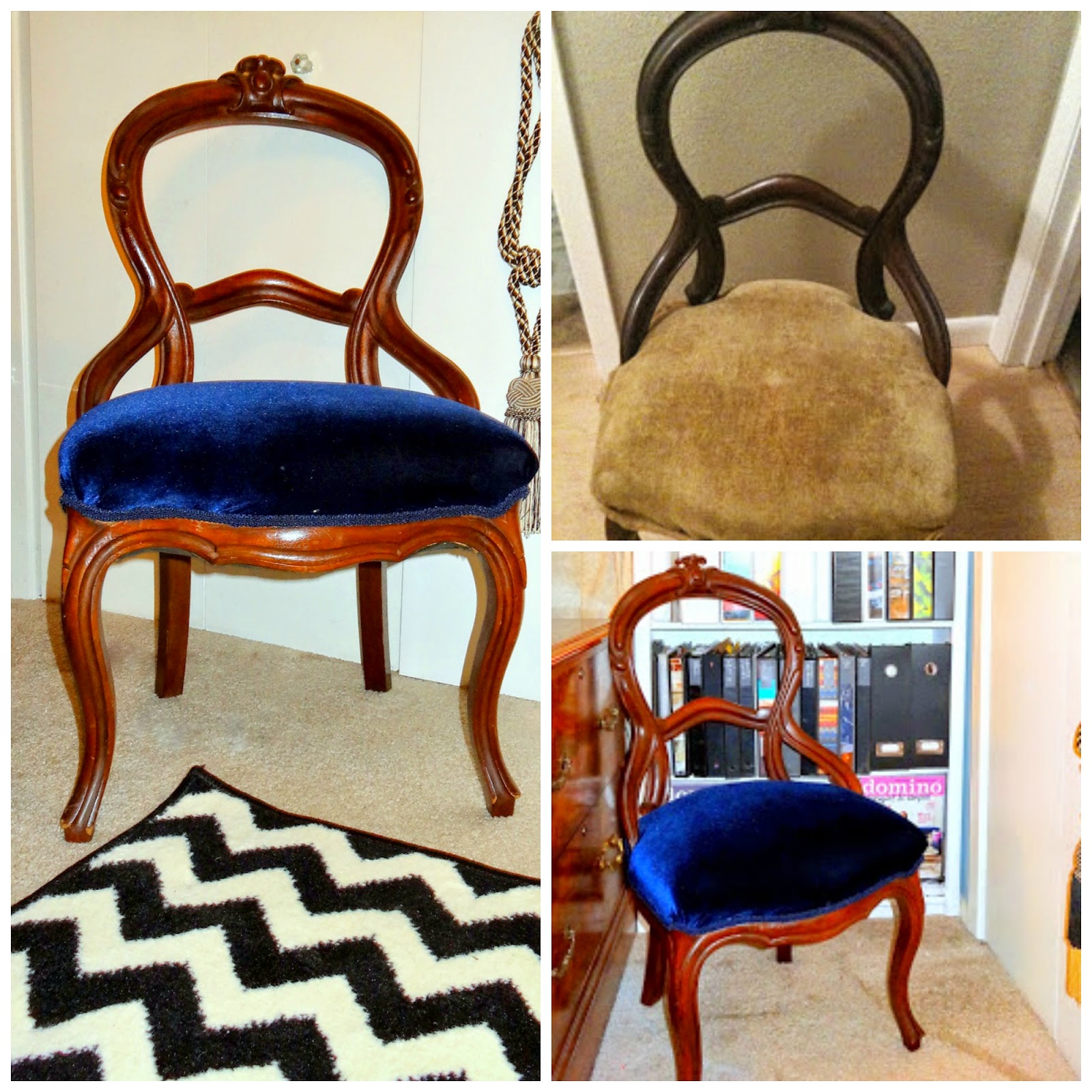 http://sparkleandvine.blogspot.com/2013/11/antique-chair-reveal.html