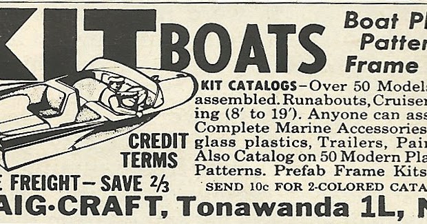 Old Ads Are Funny: 1961 Ad: Kit Boats, Boat Plans 