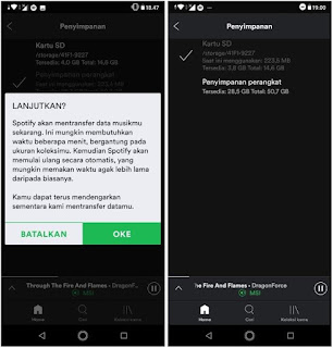 Cara Memindahkan Penyimpanan Spotify di Android