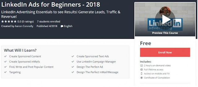 [100% Free] LinkedIn Ads for Beginners - 2018