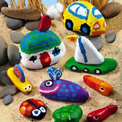 rock painting for kids