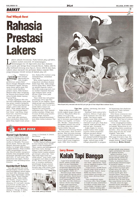 FINAL WILAYAH BARAT RAHASIA PRESTASI LA LAKERS