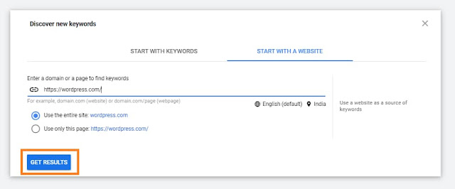 How to use Google Keyword Planner without creating an ad