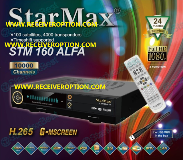 STARMAX STM 160 ALFA HD RECEIVER POWERVU KEY NEW SOFTWARE