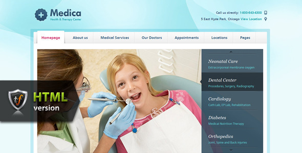 Medica - Doctor, Dentist & Health Clinics - ThemeForest Item for Sale