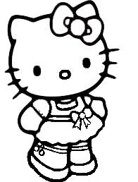  Mewarnai  Gambar Hello  Kitty  Free Download BLOG MEWARNAI 