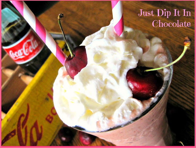 Cherry Cola Smoothie Recipe, want a different and refreshing way to enjoy your fresh picked cherries, give this smoothie a try! A bit of cola and ice cream...so good!