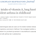 Ingestão dietética de vitamina A, função pulmonar e asma incidente na infância.