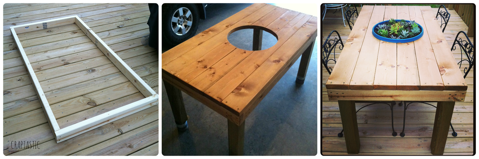 how to make a patio table