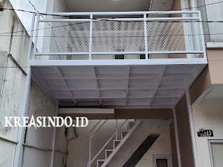 Kanopi Mezzanine atau Mezzanine Outdoor pesanan Bpk Sunu di Kebayoran Baru Jakarta