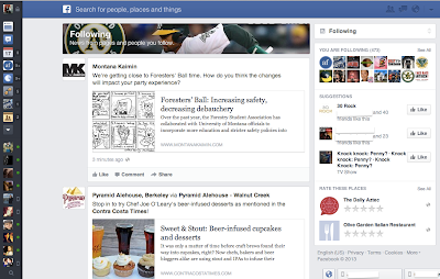 Facebook's News Feed-Homepage Re-Designed 1