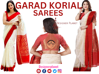 Garad Korial Silk Saree Durga puja