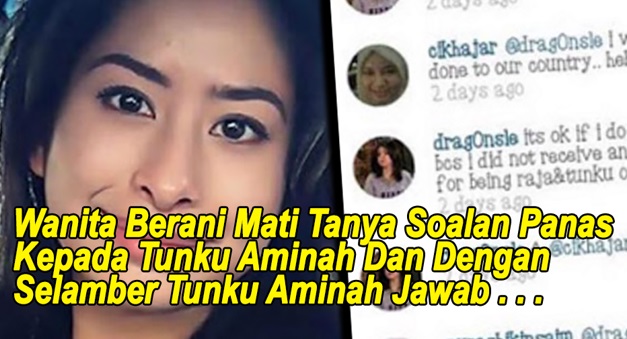 Wanita Berani Mati Tanya Soalan Panas Dengan Selamber 